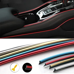 Car Mouldings Trim 3D Line Strips Dashboard Door Edge For Kia Rio K3 Ceed Sportage 3 sorento cerato armrest picanto soul optima