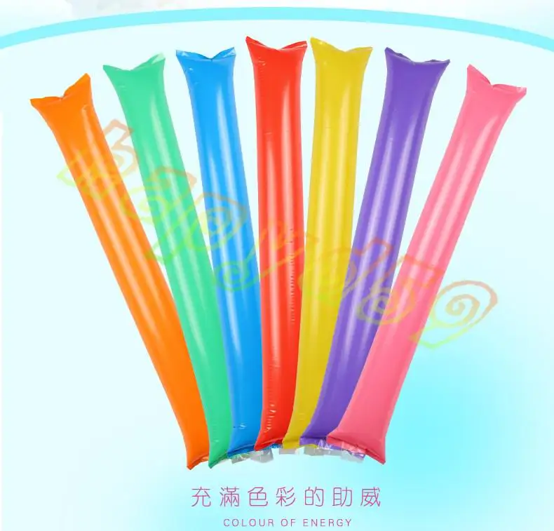 100pcs Inflatable Cheer Sticks cheerleaders Inflatable Stick Against Cheering Sticks Noise Maker ballon concert party Supplies