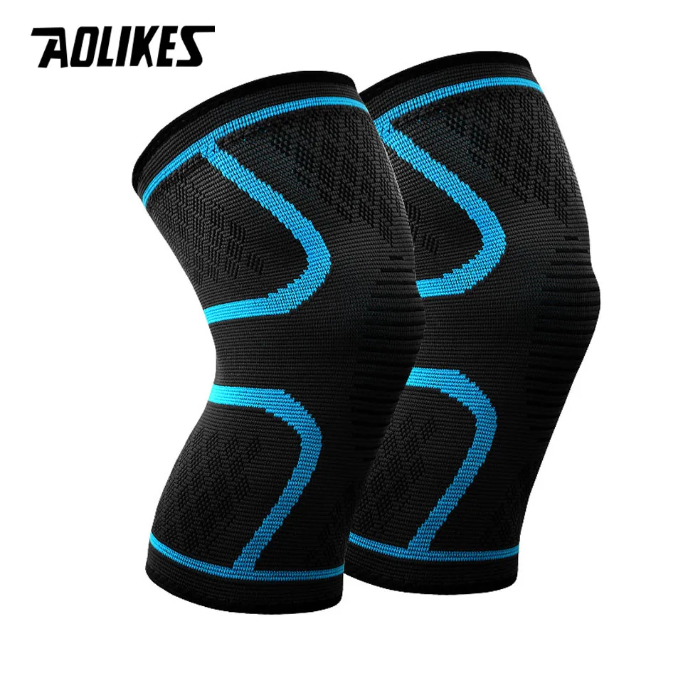 1 Pcs Nylon Elastic Sports Knee Pads Breathable Knee Support Brace Running Fitness Hiking Cycling Knee Protector Joelheiras