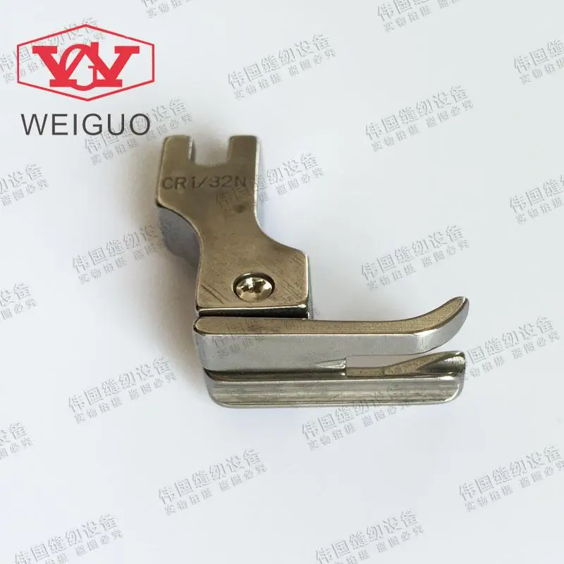 

2pcs foot CR1/32 n CR1/16 n 0.1/0.2 line pressing check mouth open wire presser foot/feet high and low voltage grooved