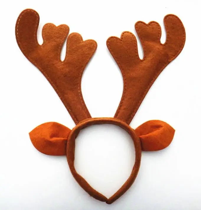 Christmas unisex headband antlers ear head hoop Party bar club decor adults children birthday hairband headwear party favor gift