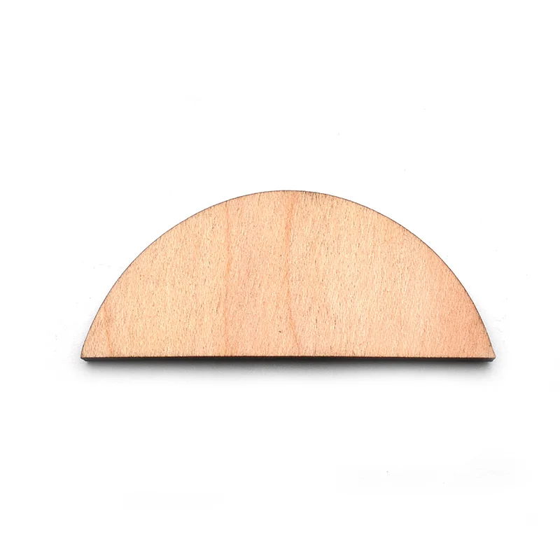 1 pcs Semicircle Shape 4 layer Maple and Birch Acoustic Guitar Neck End Heel Cover Heel Cover Plate Shell for Luthier Material