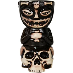 Skull Doll Tiki Mug Cocktail Cup Beer Wine Mug Ceramic Tiki Mugs Art Crafts Creative Hawaii Mugs