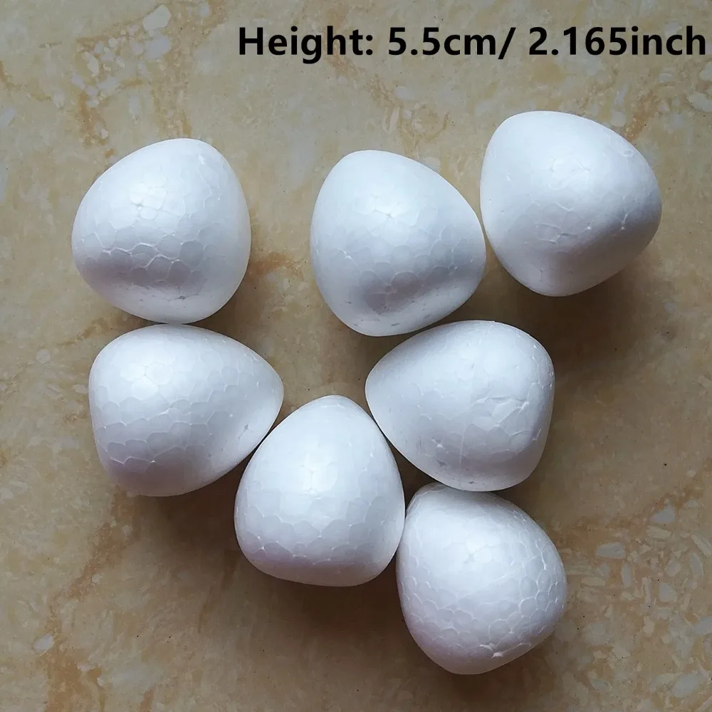 2cm 3cm 3.5cm 4cm 4.5cm 5.5cm Drop-Shaped Foam Rose Bud Stamens For Silk flowers Wire Mesh Materials