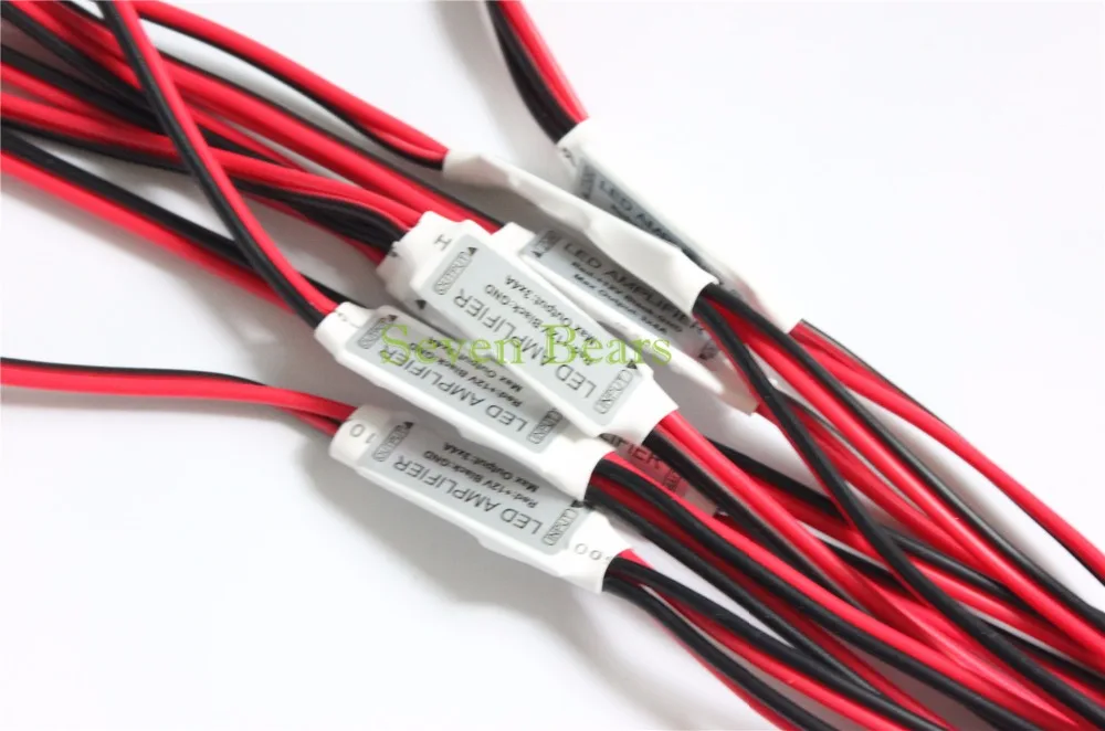 10pcs 20pcs DC12V DC24V 1channel 12A mini led amplifier amplificador power accessories for connection  led strip single color