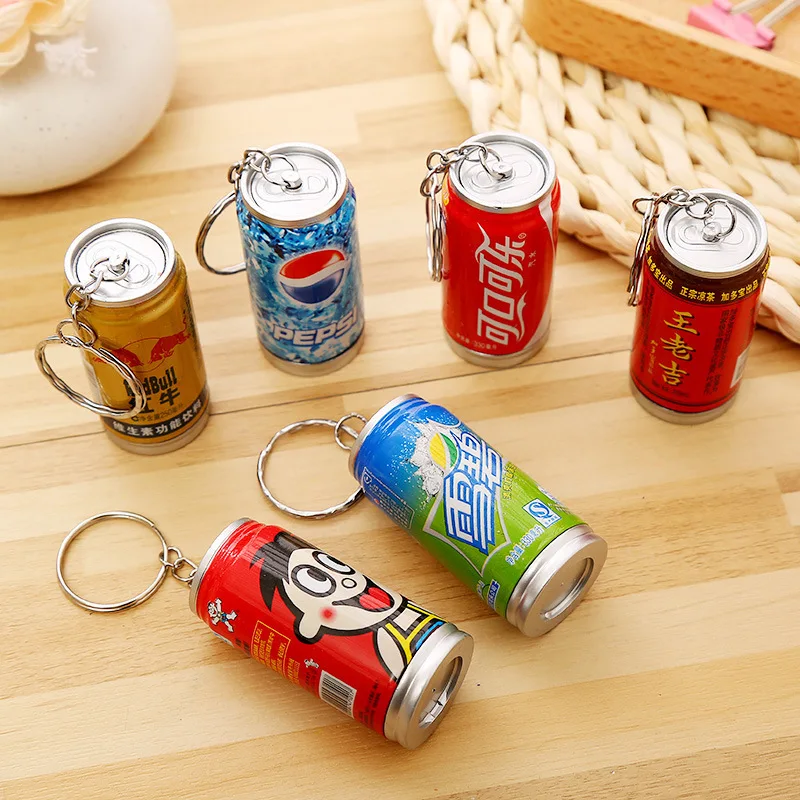 24 PCS Creative Office Stationery Drinks Scalable  Ball-point Pen Plastic Cans South Korea Stationery Pens for School Tools