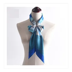 Bufanda de seda de sarga 100% con estampado de moda para mujer, chal de cabeza, Hijab, Foulard, 90x90cm