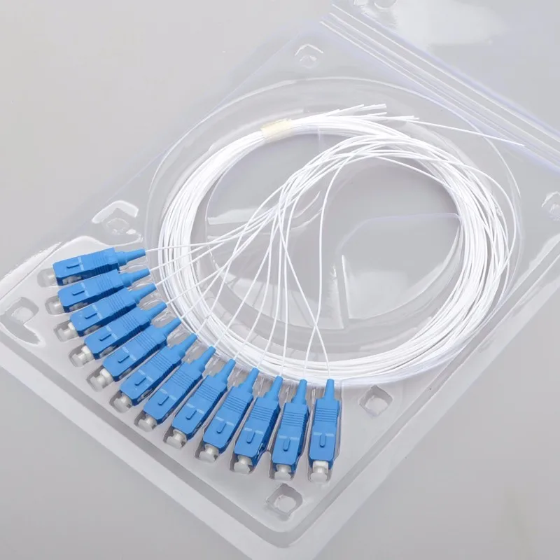 1.5M 12 Bare Fibers SC/UPC SM Fiber Optic Pigtail 0.9mm 9/125