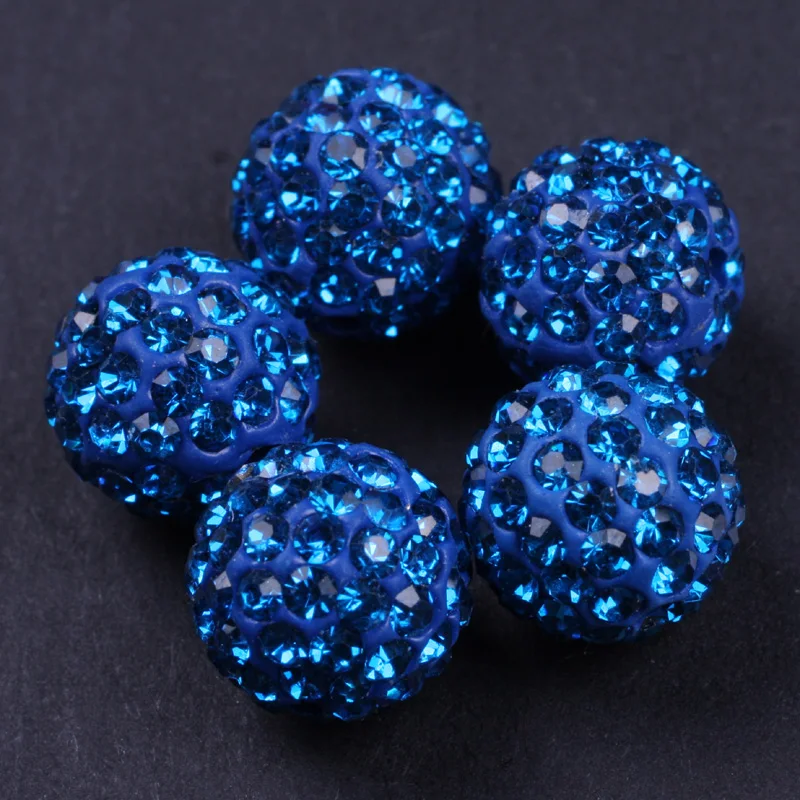 10mm Golden Clay Rhinestones CZ Crystal Pave Disco Ball Beads Loose Beads For Jewelry Making Beads 10 Pcs to Sale  Wholesale !