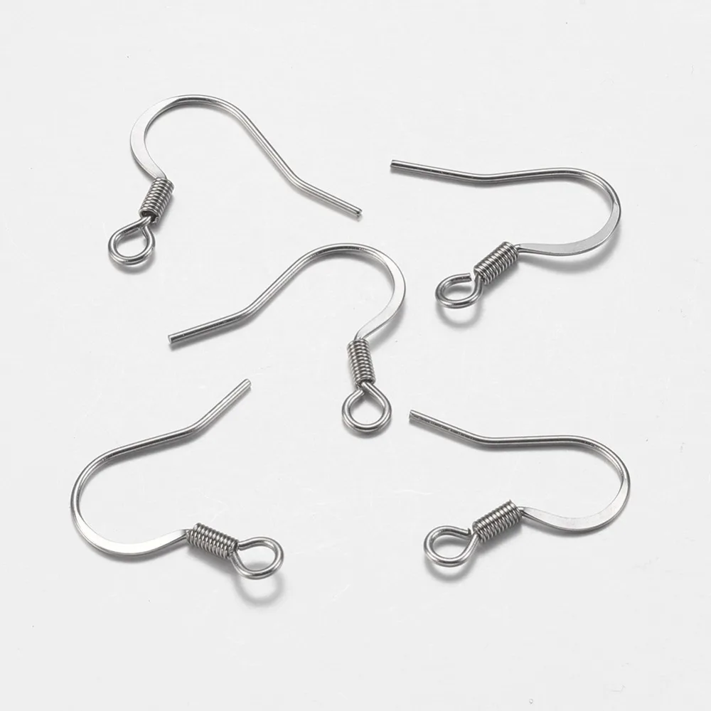 Seasha 100pcs 20x18mm 316L Stainless Steel Anti-allergic Metal Jewelry Making DIY Findings Earrings Hooks Jewellery Accessories