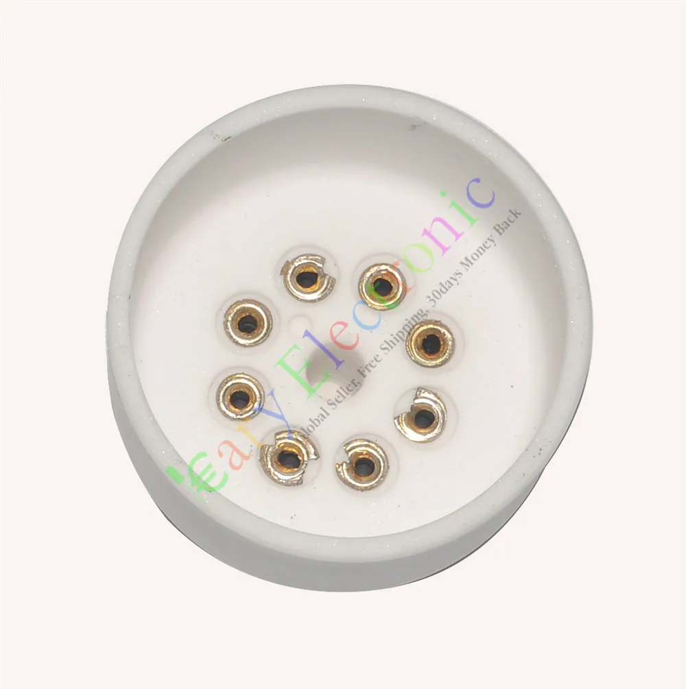 Wholesale and retail 50pc 8pin Silver copper Bakelite tube sockets valve base For KT88 audio amps DIY free shipping