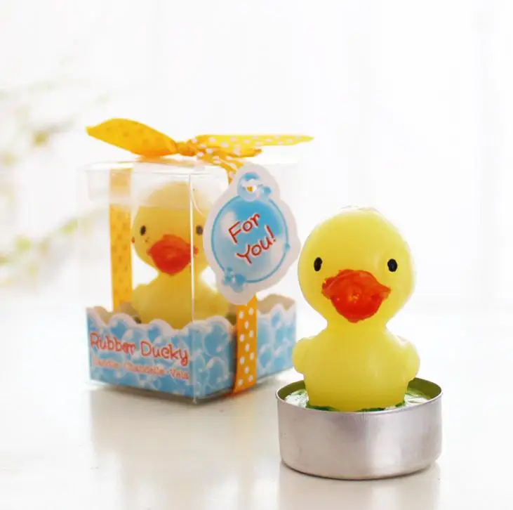 baby shower party favor candle--Rubber duck candle Baby shower favors birthday gifts for guest wedding candle 100pcs SN2448