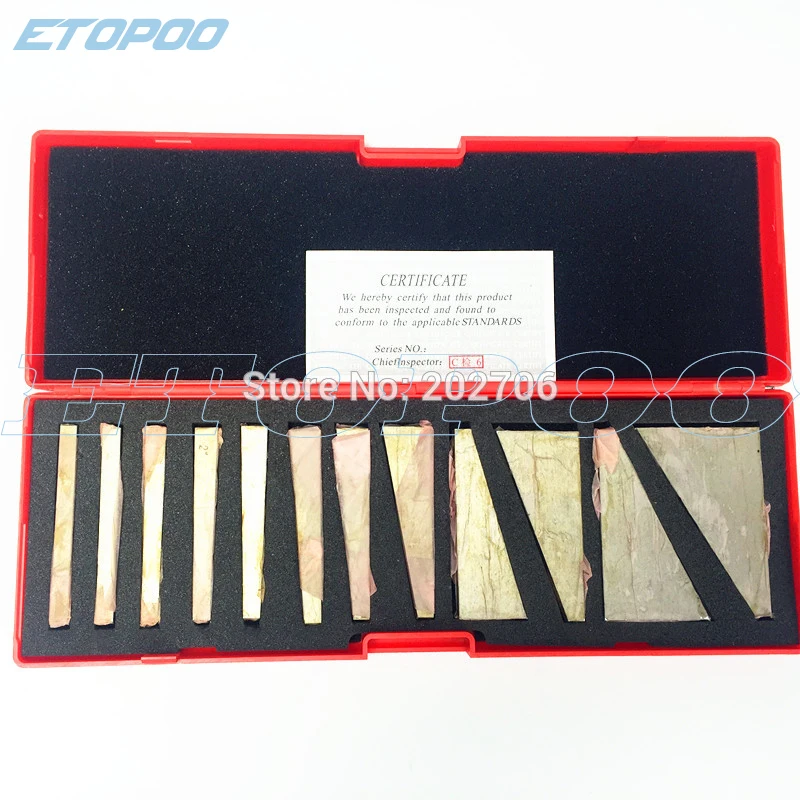 1 ~ 30 Degree Precision Angle Block Set 12 Pcs / Box