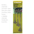 60Pcs Silver 17-26lb