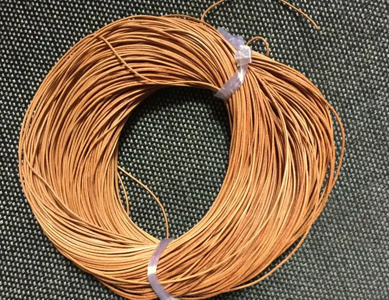 

Free shipping 100 Meters 1mm Natural Leather Cord Tan Color Round Genuine Leather Cord, Necklace & Bracelet Real Leather Cord