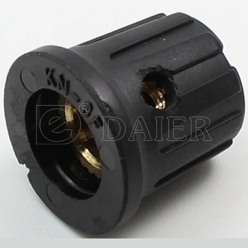 5PCS 6.35mm Plastic Slide Potentiometer Control Knob With Sharp Corner Knurled Skirted Guitar locked Cap Push ON Type