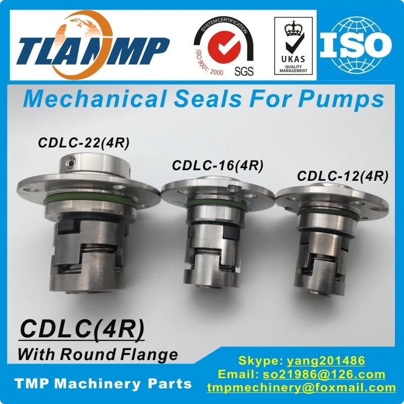 CDLC-12 (4R) CDLC-16 (4R) CDLC-22 (4R) Cartucho TLANMP Selos Mecânicos Com Flange Redonda de 4 Furos para Bombas CNP CDL / CDLF