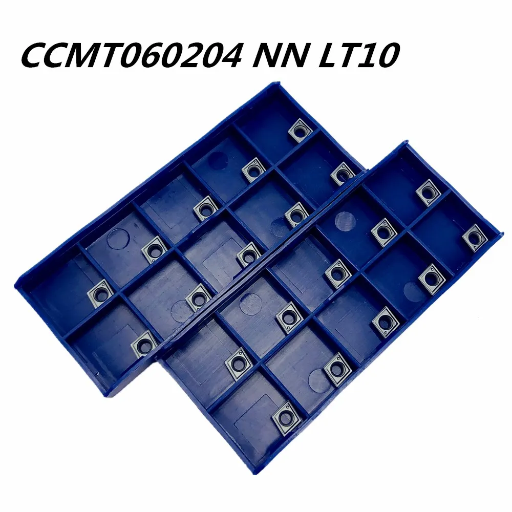 CCMT 060204 NN LT10 lama in carburo di tornitura CNC strumento di diamante foro interno tornitura lama in acciaio inox speciale utensili di tornitura ccmt