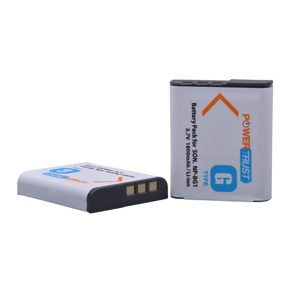 2Pcs 1800mAh NP-BG1 NP BG1 Camera Battery For Sony NPBG1 Cyber-shot DSC-H3 DSC-H7 DSC-H9 DSC-H10 DSC-H20 DSC-H50 DSC-H55 DSC-H70