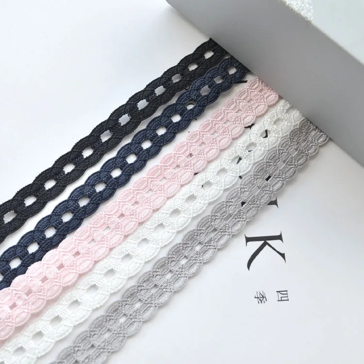 1 Yards/Lot Lace Ribbon Tape 13MM Lace Trim DIY Embroidered Lace for Sewing Decor African Lace Fabric Handmade Hair Bow Material
