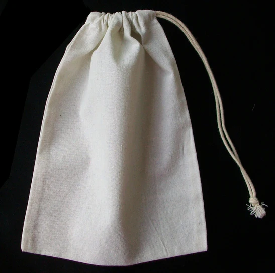 

High quality cotton cheap drawstring bag,cotton fabric jewelry bag wholesale jewelry cotton pouch for jewelry gift watch crystal