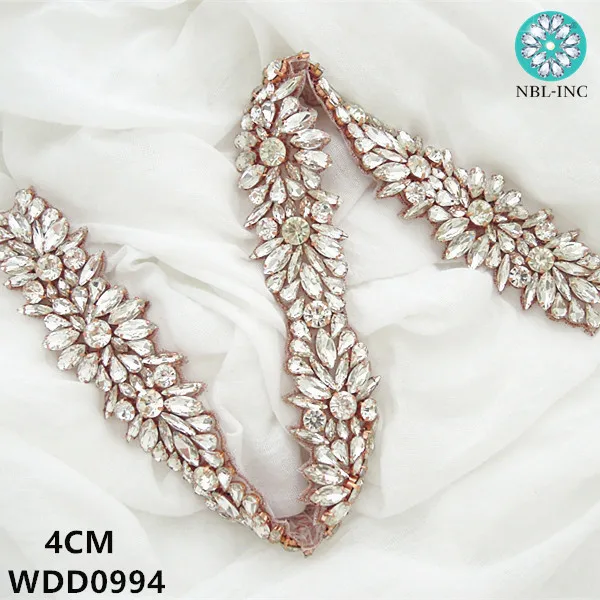 (10 YARDS) Wedding dress silver crystal rhinestone applique trim gold bridal beaded trim iron on for wedding dress WDD0994