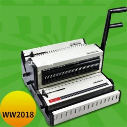 WW2018 Iron Ring (3: 1) & Iron Ring (2: 1) Large Floor Multi-Function Binding Machine 2 In One Office Desktop Binding Machine