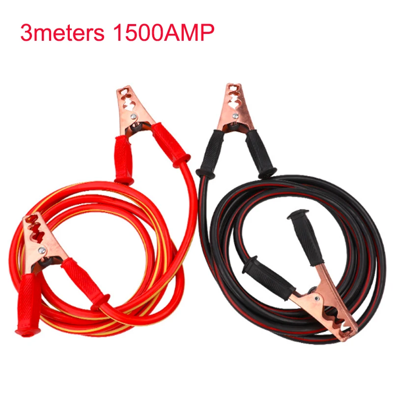 

TUOSEN 3Meters 1500AMP/2Meters 3000AMP Car Battery Booster Cable Emergency Ignition Jump Starter Leads Wire For Car Van SUV