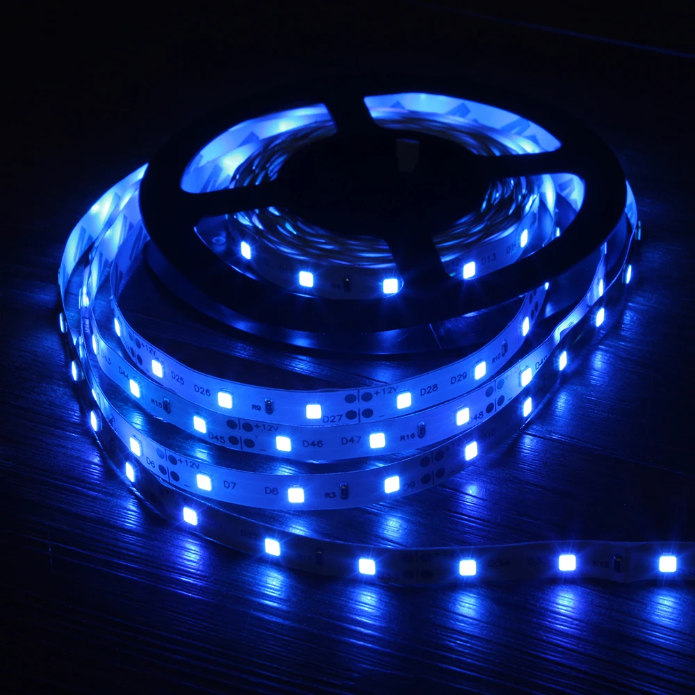 Bande Lumineuse LED SMD 2835, Rouge, Vert, Bleu, Blanc Chaud, Froid, Flexible, Diode, Ruban, Lampe, 5m, 300, RGB, DC 12V
