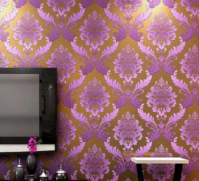 

Высококачественные роскошные нетканые 3D обои из Дамаска