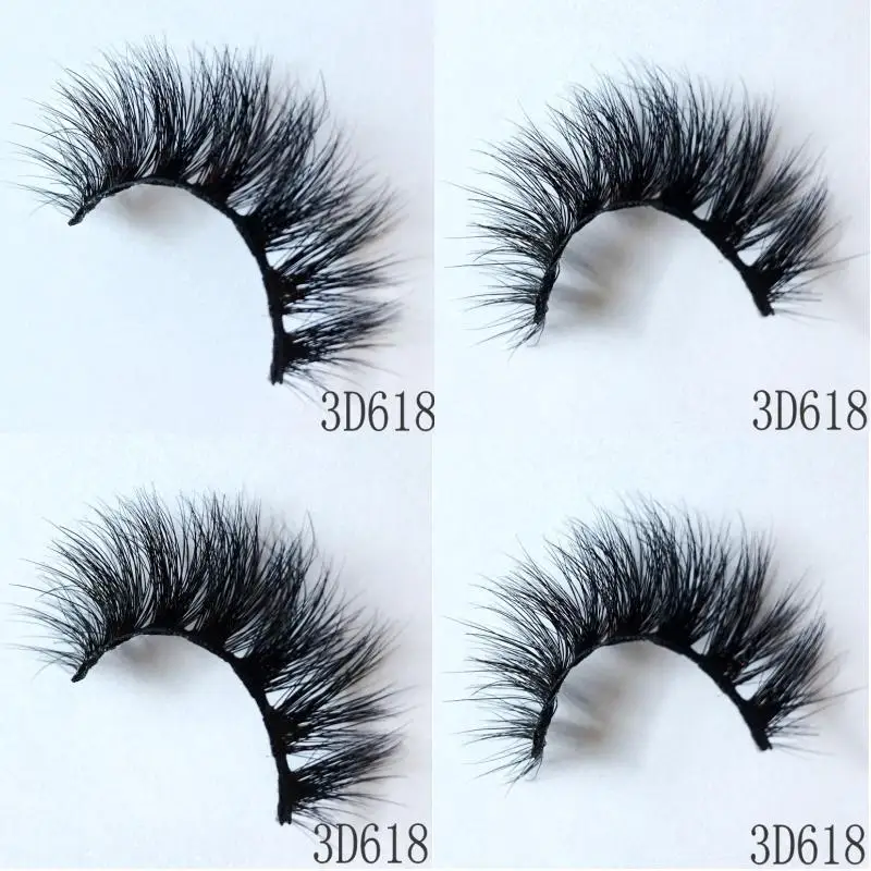 IN USA 3D Mink Lashes 50 Pairs Fluffy Soft Wispy Volume Natural long False Eyelashes Eye Lashes Reusable Eyelashs Makeup