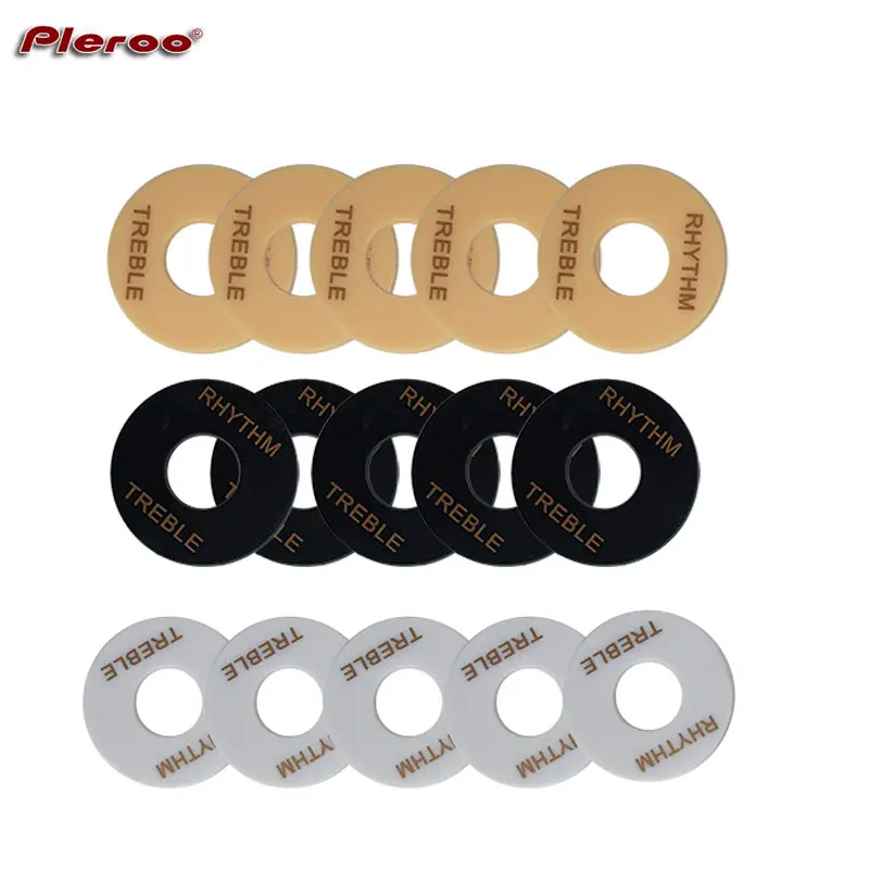 

5pcs RHYTHM Plastic Guitar Toggle Switch Plate Rhythm Treble Washer Ring DIY for LP Electric Guitar Replacement Parts