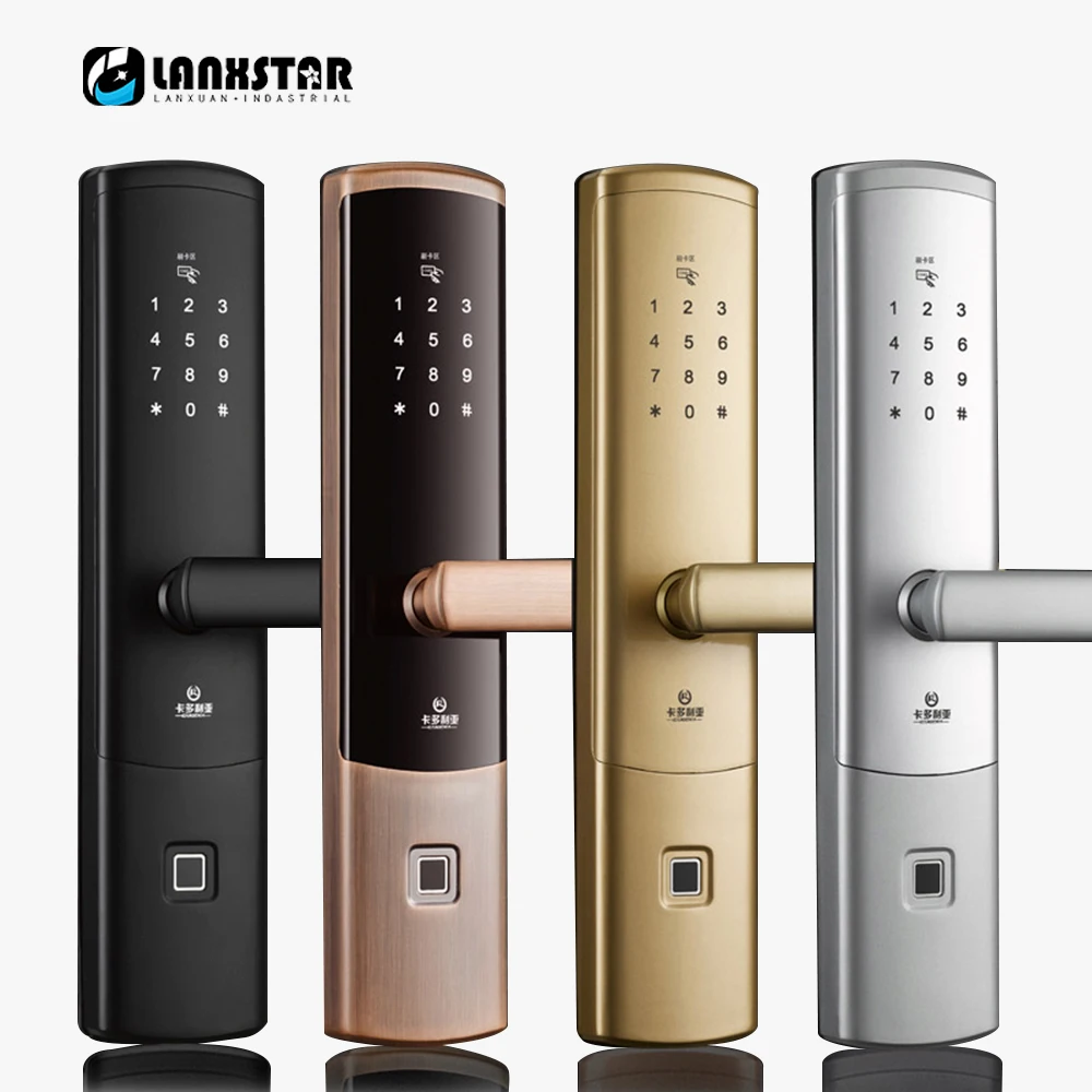 Bluetooth Fingerprint Password Intelligent Lock Remote Control App Locks Anti-theft Door Special Electronic Locks Smart Lock M-6