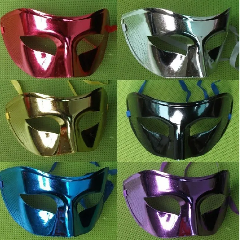 Mens Mask Halloween Masquerade Masks Mardi Gras Venetian Dance Party Face The Mask Mixed Color 30pcs /lot