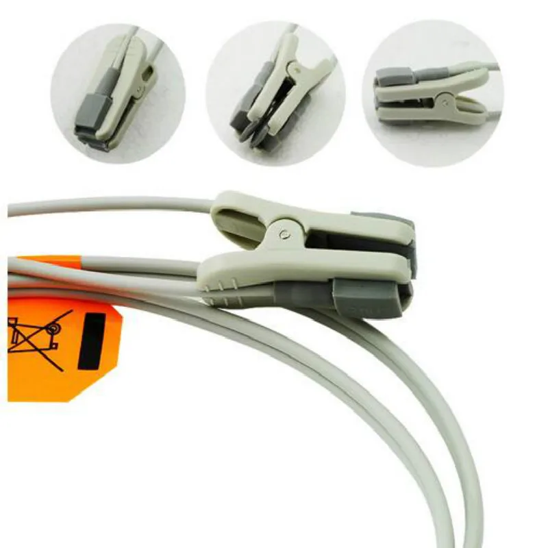 Compatible for Nellcor DB7 Pin Animal/Veterinary Earclip use Spo2 Sensor,Pulse Oximeter Sensor,Oxygen Probe,1m/3ft TPU