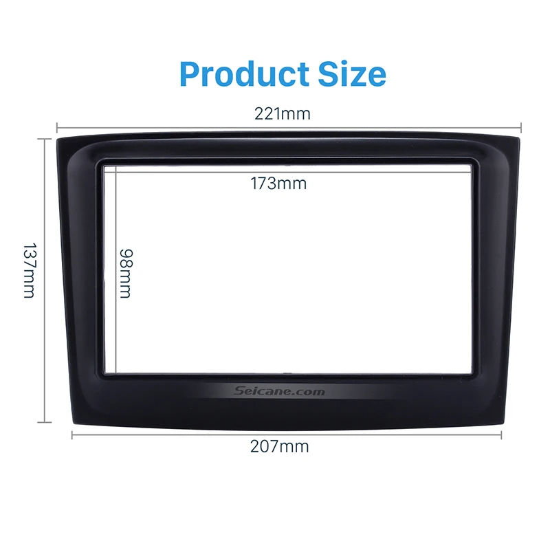 Seicane refitting Double Din Car Radio Fascia Dash Mount Cover kit for  Fiat Doblo Opel Combo OEM no gap