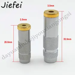 1pcs 2.5mm 3.5mm stereo Female Jack Socket DIY Repair Headphone Plug Port Audio Cable Connector Adapter With Screw