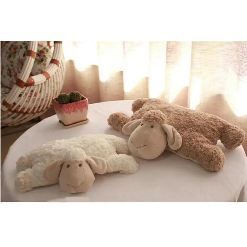 Export Korea Lamb folding pillow Plush Sheep Stuffed Animal Plush Simulation Lamb Changeable Doll Toys for Room Decor