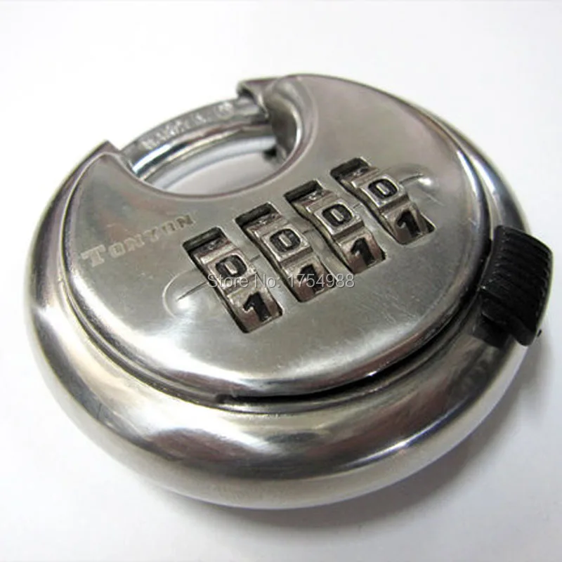 

4 number password keyed padlock Combination locks stainless steel ingots lock warehouse lock Escape chamber room code lock