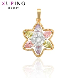Xuping Jewelry Fashion Elegant Charming New Hexagonal Star Slide Pendant for Women Valentine's Day Gifts 34010