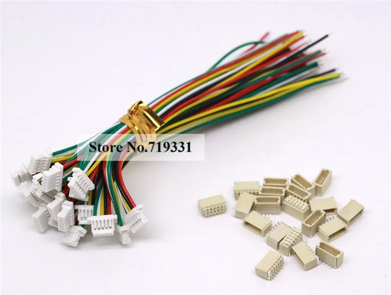 VUNIVERSUM Lot De 5 Paires Micro JST 1.0 SH 2 Broches Mâle Femelle 1,0 Mm Avec Câble PVC 28 AWG De 15 Cm (1.0 SH 2 Broches