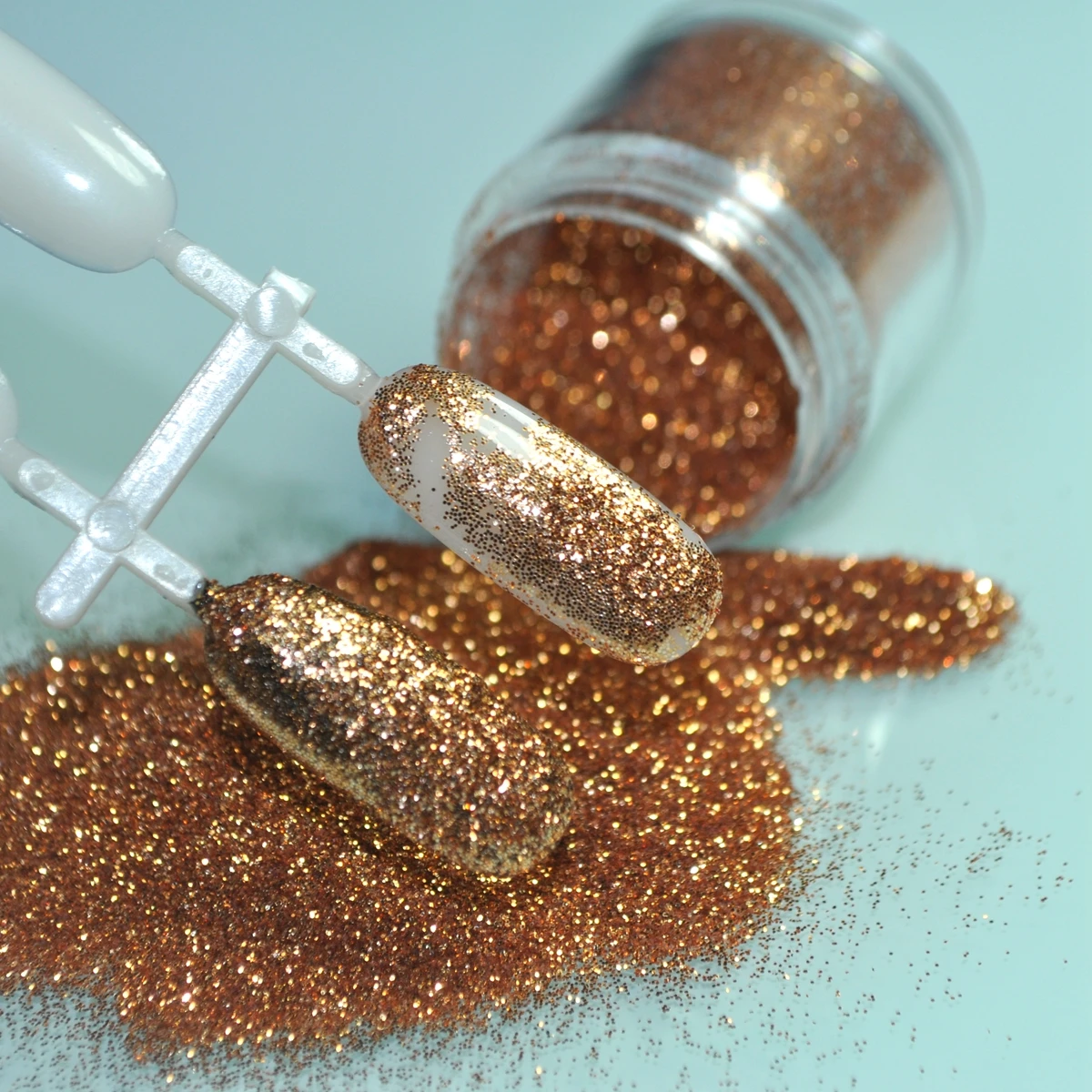 5.5g Sparkly Red Gold Glitter Nail Art Decorated Acrylic Glitter Sequins Powder Shimmer Pure Color N63