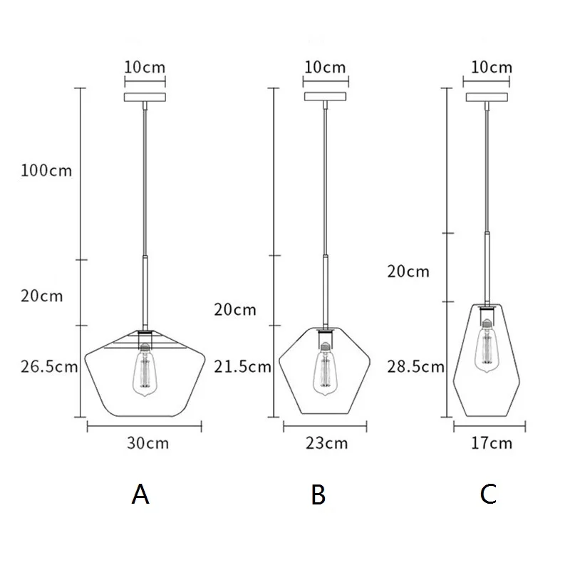 Kitchen Pendant Light Bar Contemporary Lights Bedroom Glass Lighting Study Modern Ceiling Lamp Home Indoor Lights Bulb For Free