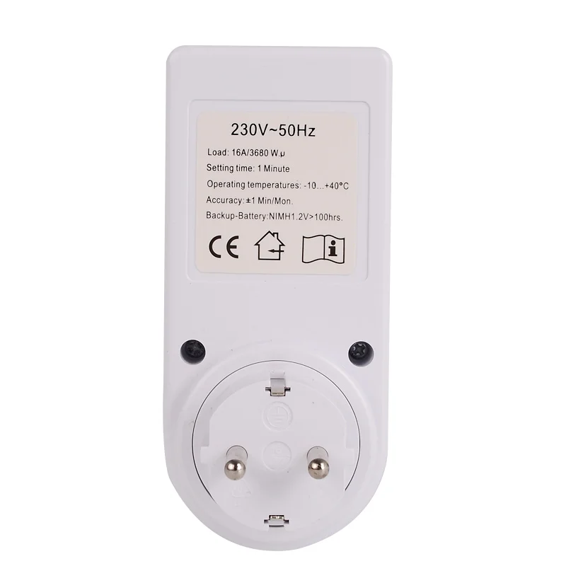 EU UK US FR BR Plug Digital Weekly Programmable Electrical Wall Plug-in Power Socket Timer Switch Outlet Time Clock 220V 110V AC