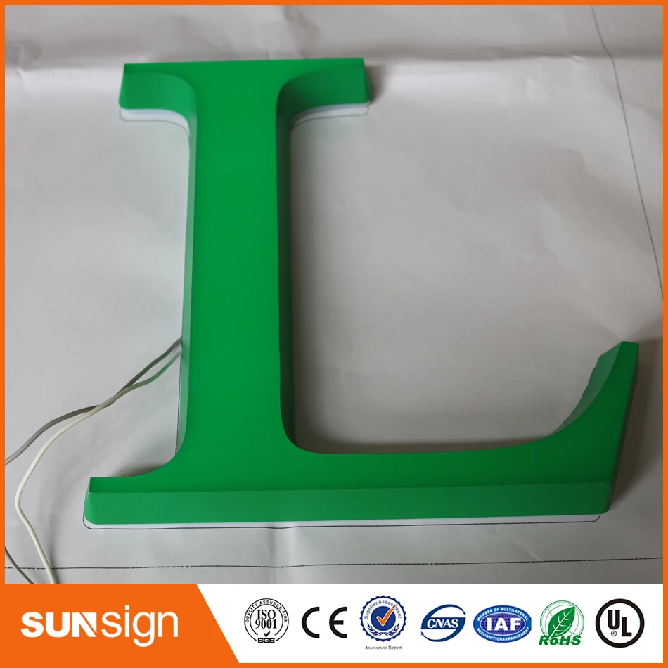 New Type Mini Acrylic Channel Letter Custom Make Illuminated Street Signs