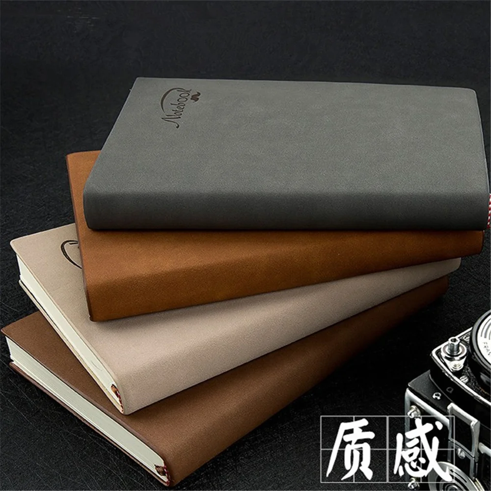 New A5 Fitted Soft Copybook Business Notebook  Composition Book Gift  Enterprise Customization LOGO