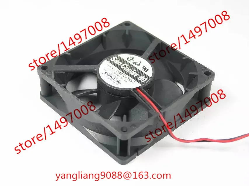 

SANYO DENKI 9A0824S402 DC 24V 0.1A 80x80x25mm Server Cooling Fan