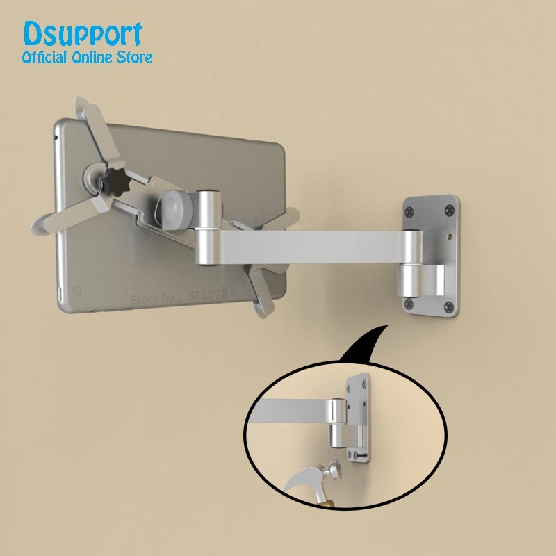 Full motion Fit for tablets PC 7-12 inch wall mount metal bracket ceiling mount tablet pc holder tablet pc desk stand