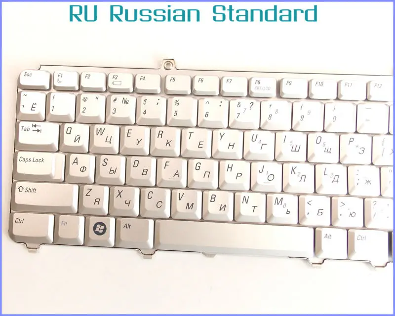 Russa RU Versão Teclado Para Dell Inspiron 1318 1400 1500 1520 1521 1540 1545 1525 NK750 MK750 Laptop Prata