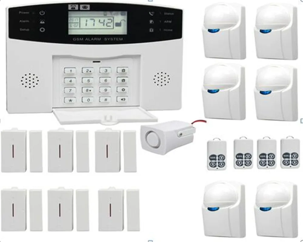 GSM+APP+LED Burglar Alarm System With 6Sensor 6Door Contact    CS85-BD